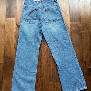 H&M Blue Flare Wide Leg Jeans